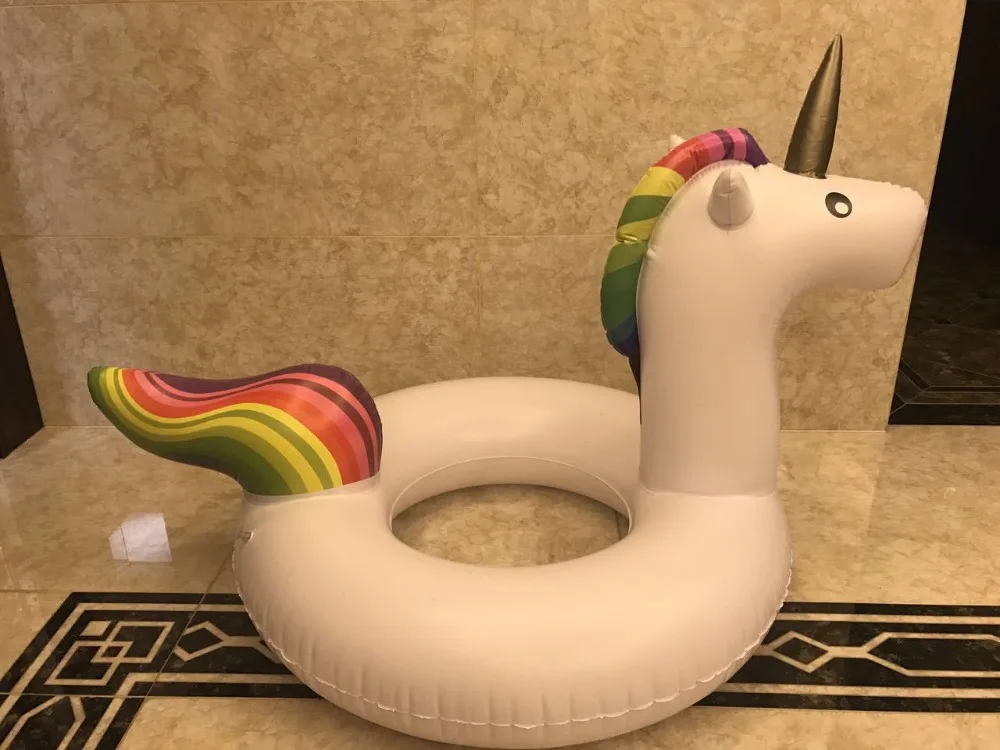 175*120 см гигантские надувные единорог плавательный кольцо настоящий поплавок для