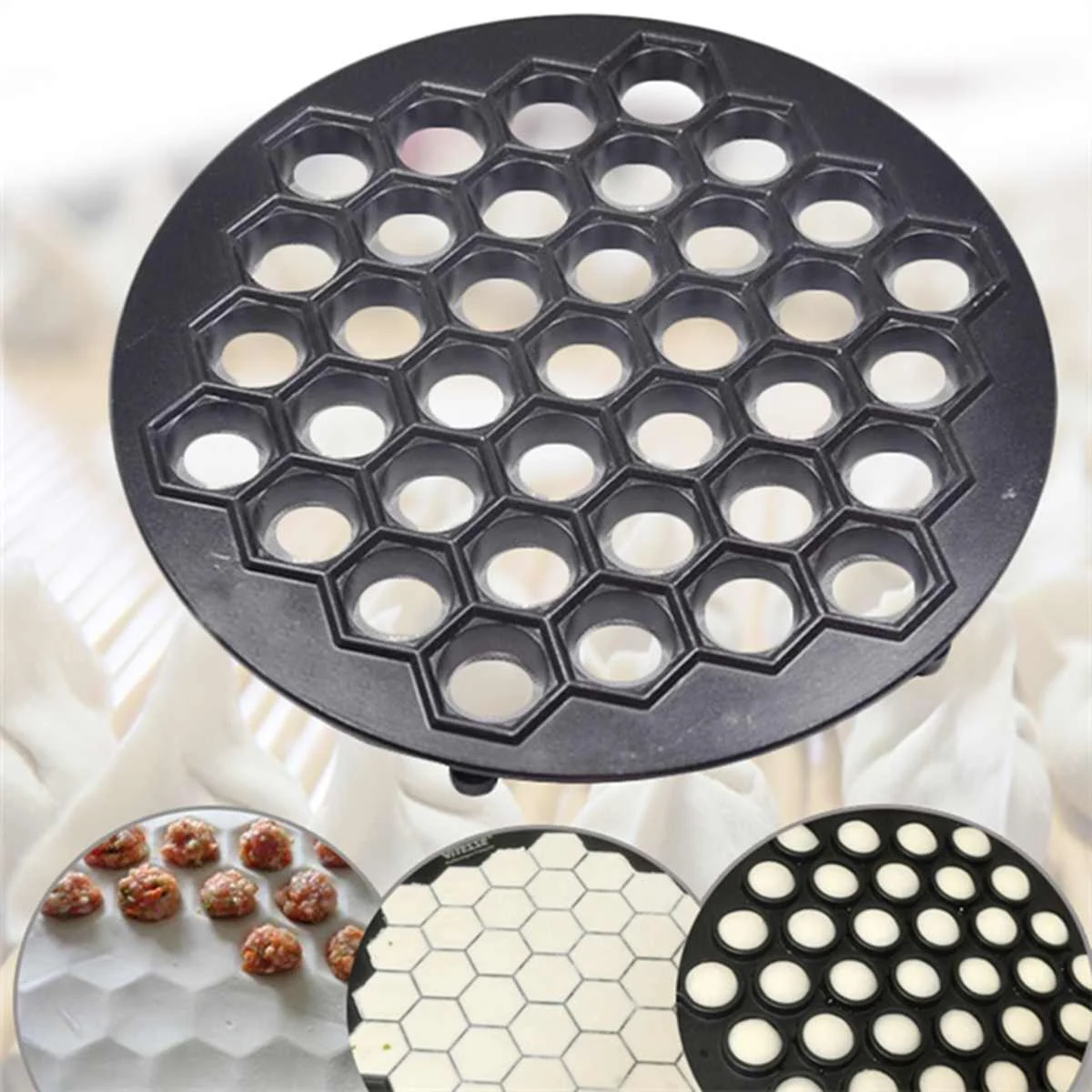 

Dumpling Mould Tools Dumplings Maker Ravioli Aluminum Mold Pelmeni Dumplings Kitchen DIY Tools Make Pastry Dumpling 37 Holes