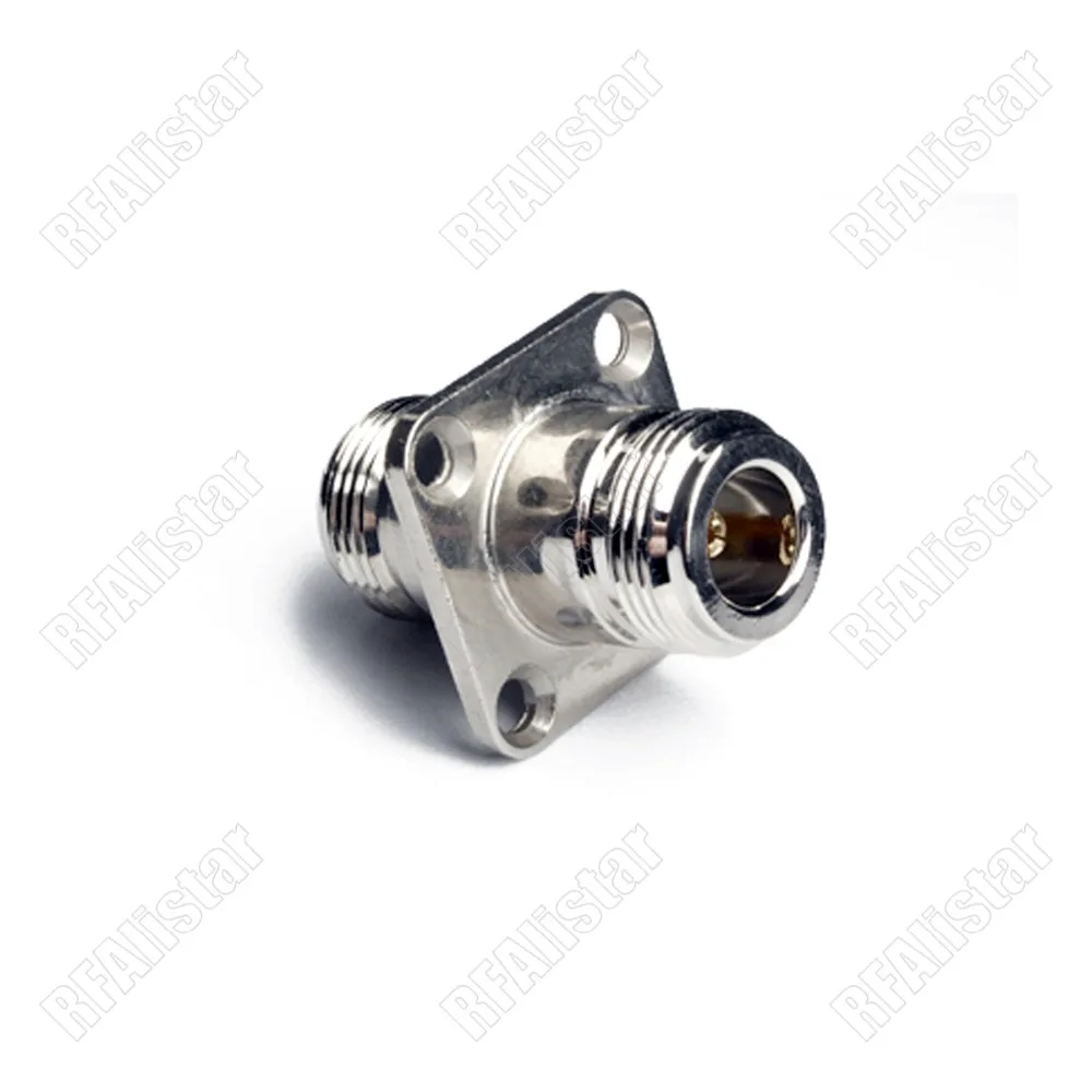 10 шт. разъем типа N гнездо к гнезду 4 отверстия панель фланец крепление