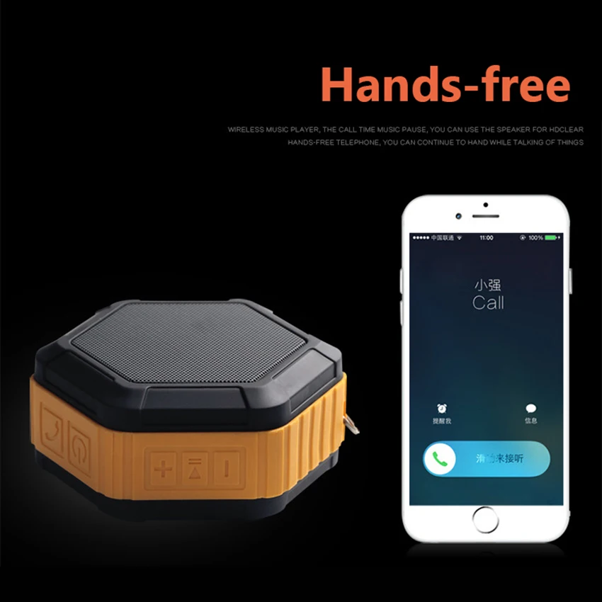 Aimitek Портативный Мини Bluetooth динамик беспроводной водонепроницаемый IP65 сабвуфер