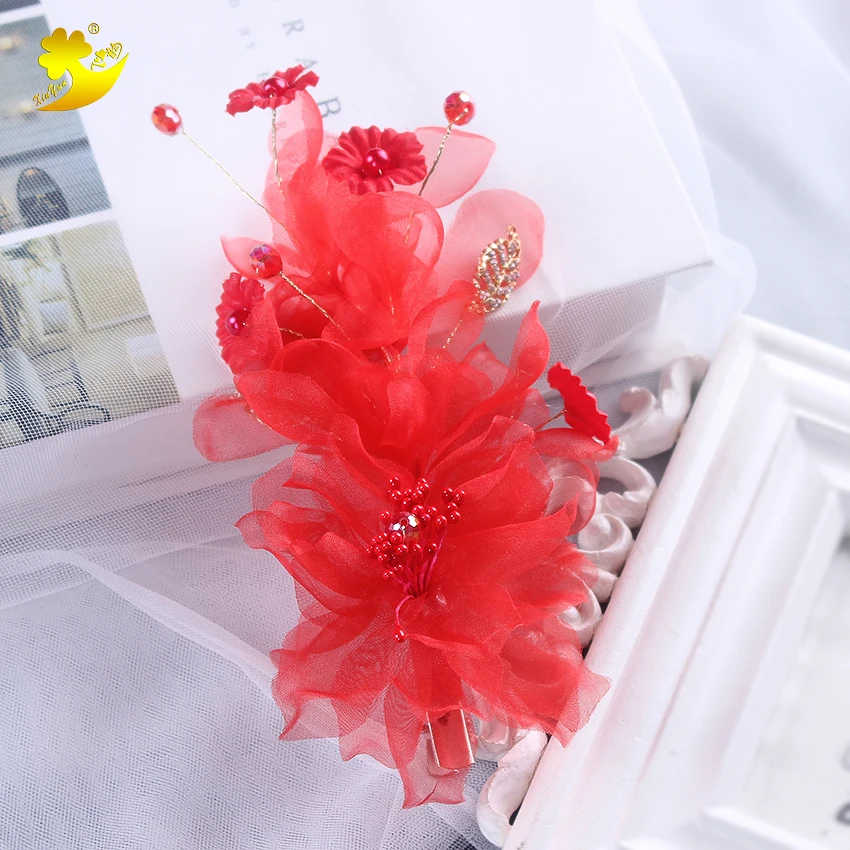 Xinyun Милая Фея цветок заколка для волос невесты аксессуары милые ювелирные