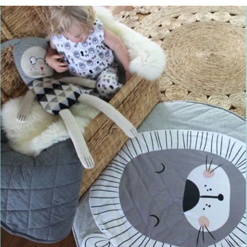 Детский игровой коврик с мультяшными животными игровое одеяло Львом ковер