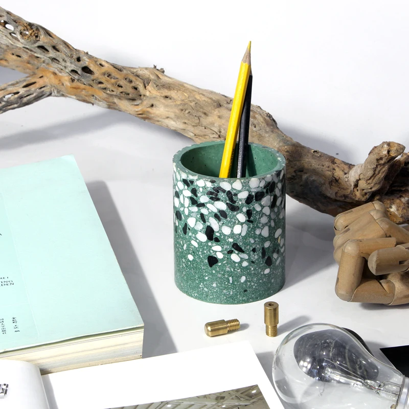 Держатель ручки terrazzo настольный органайзер в скандинавском стиле.|Подставки для