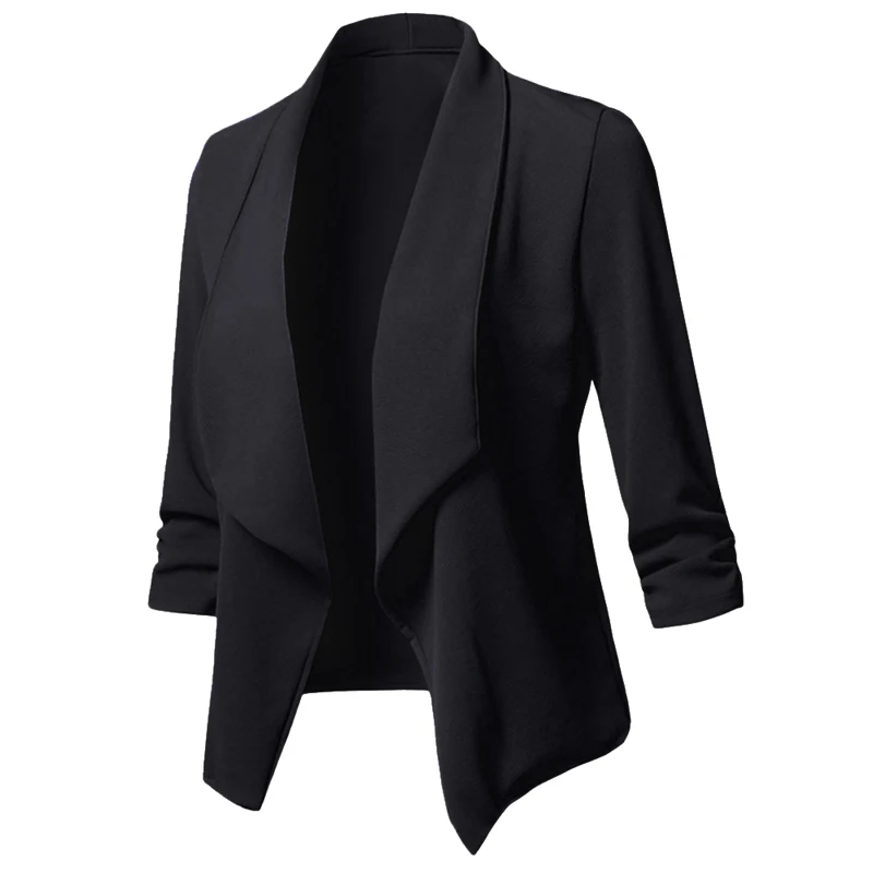 Женский блейзер LASPERAL офисный Блейзер большого размера с длинным рукавом |