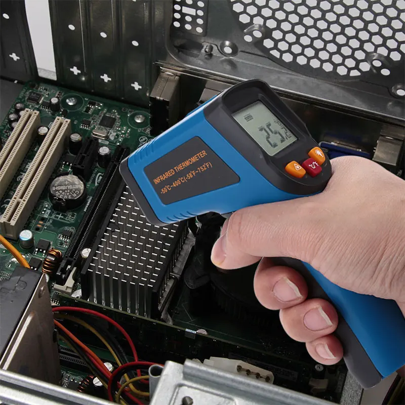 Промышленный инфракрасный термометр Синий Черный инструмент для измерения