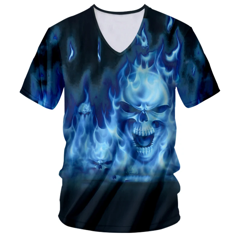 OGKB футболка фабричная с глубоким v образным вырезом приталенная 3D Футболка