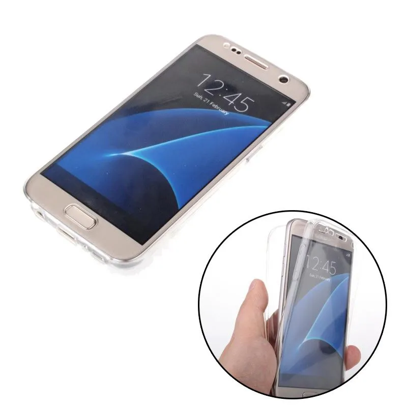 ТПУ Crystal Clear крышка Полный Средства ухода за кожей Защитный чехол кожи для Samsung Galaxy