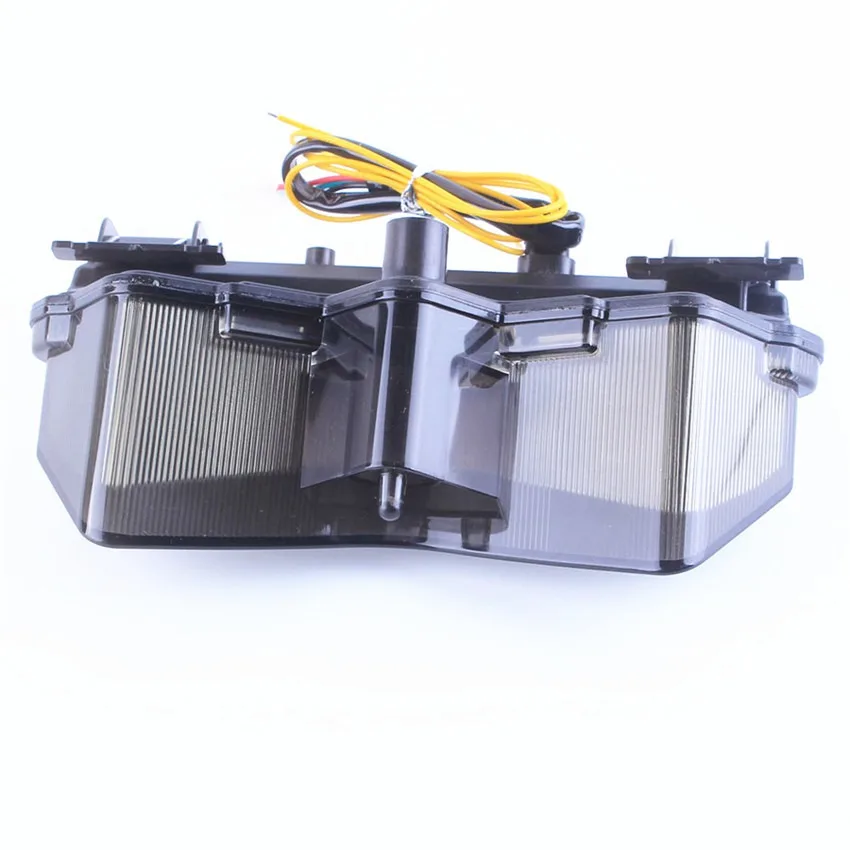 

For Kawasaki Ninja ZX6R 2003-2004 Motorcycle LED Rear Turn Signals Integrated Tail Light Smoke