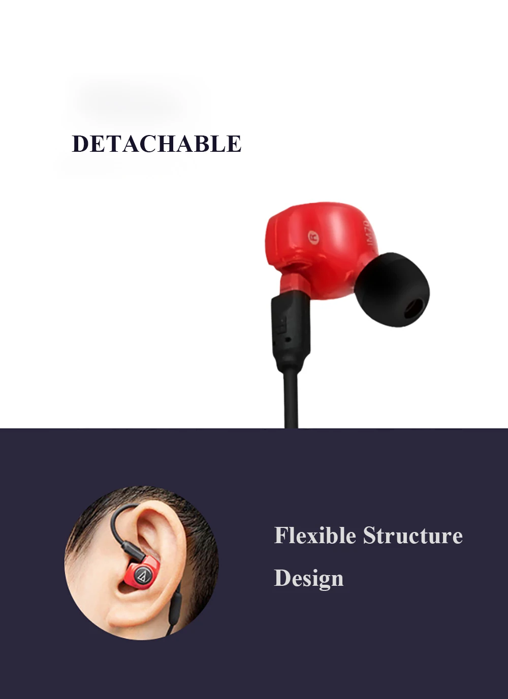 Оригинальные наушники Audio-Technica ATH-IM70, профессиональные мониторные наушники, двойные динамические наушники-вкладыши, 3,5 мм, l-образный гибочный штекер, наушники