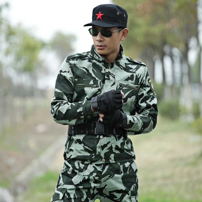Мужские Охота одежда Тактический Камуфляжный костюм куртка + Штаны Открытый