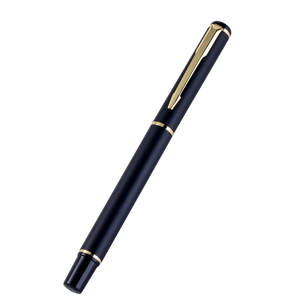Gold matte black 1 шт. Новая металлическая шариковая ручка, гелевая ручка, школьные принадлежности, офисные подарки, деловая ручка - Цвет: Gold matte black