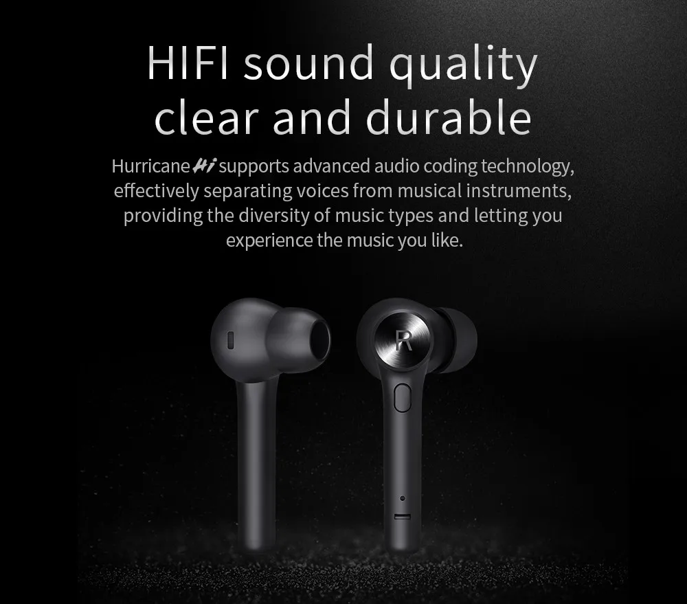 Оригинальные беспроводные наушники Bluedio Hi TWS с Bluetooth, 5,0 стерео звук, наушники-вкладыши с зарядным устройством для спорта