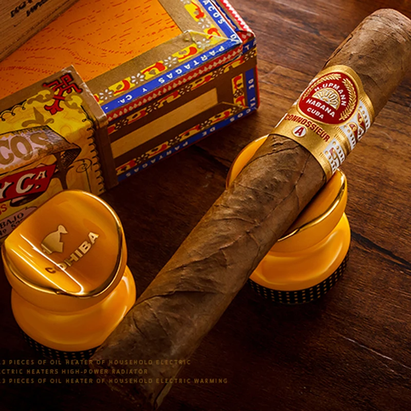 2 шт. COHIBA портативная сигара лоток керамический Настольный держатель для сигары