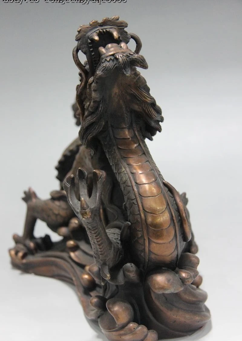 9 королевская чистая красная медь бронза фэн-шуй Зодиак счастливое богатство