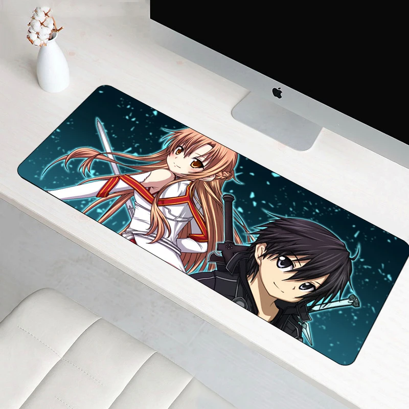 

70x30cm large Sword Art Online mouse pad Anime notbook XL Anti-slip mousepad mat grande gaming best seller PC desk pad