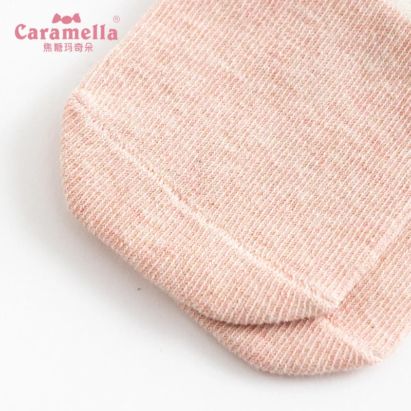 Новинка 2018 года 4 пар/кор. хлопок розовые полосы мультфильм носки для девочек и