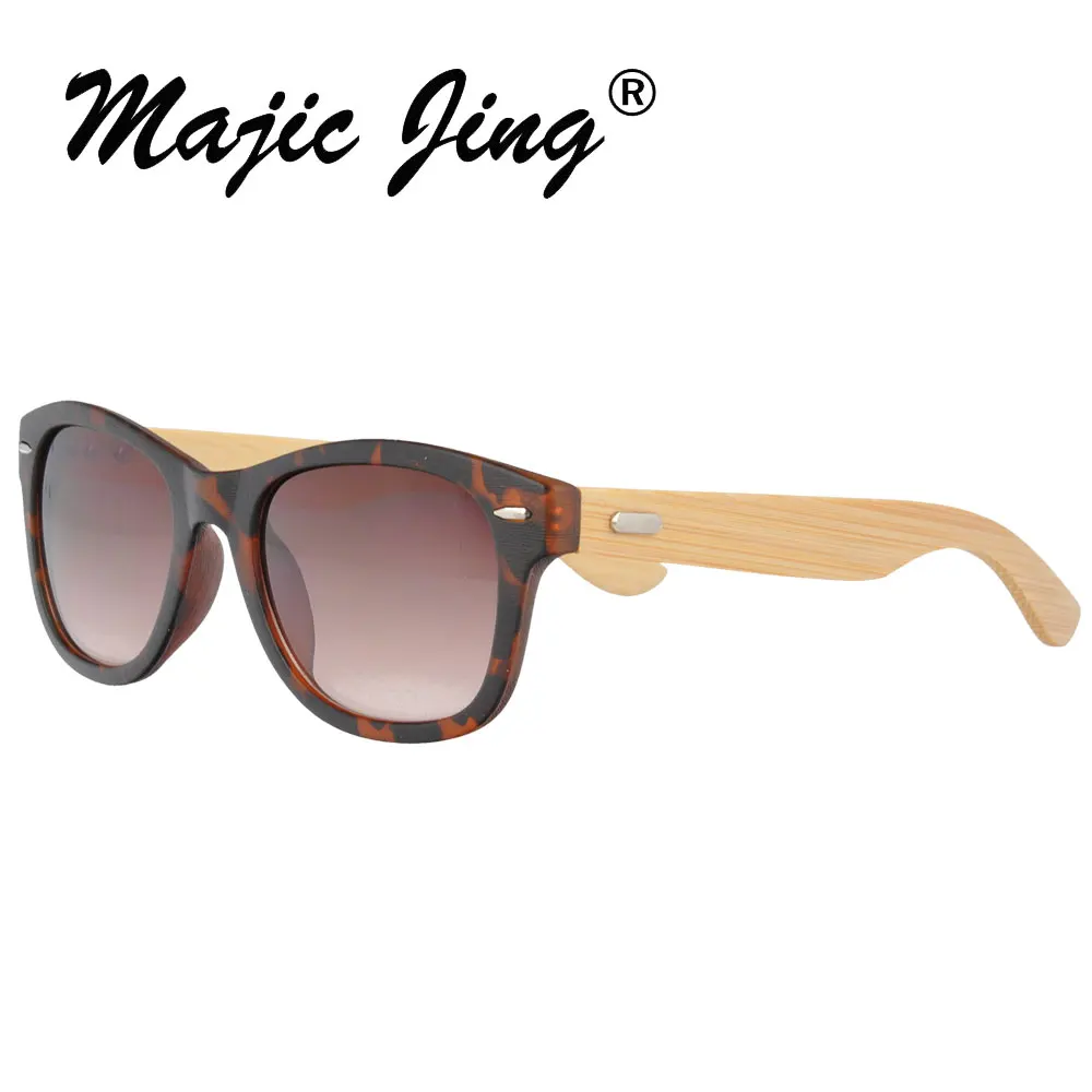 Классические солнцезащитные очки Magic Jing с бамбуковыми дужками и защитой UV400