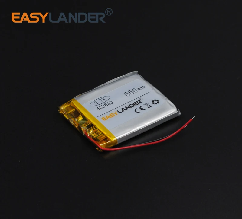 

3,7 V 550mAh полимерный литий-ионный аккумулятор для Mp3 Mp4 PAD DVD DIY электронная книга bluetooth видео игра игрушки планшетный ПК Мобильный 453640