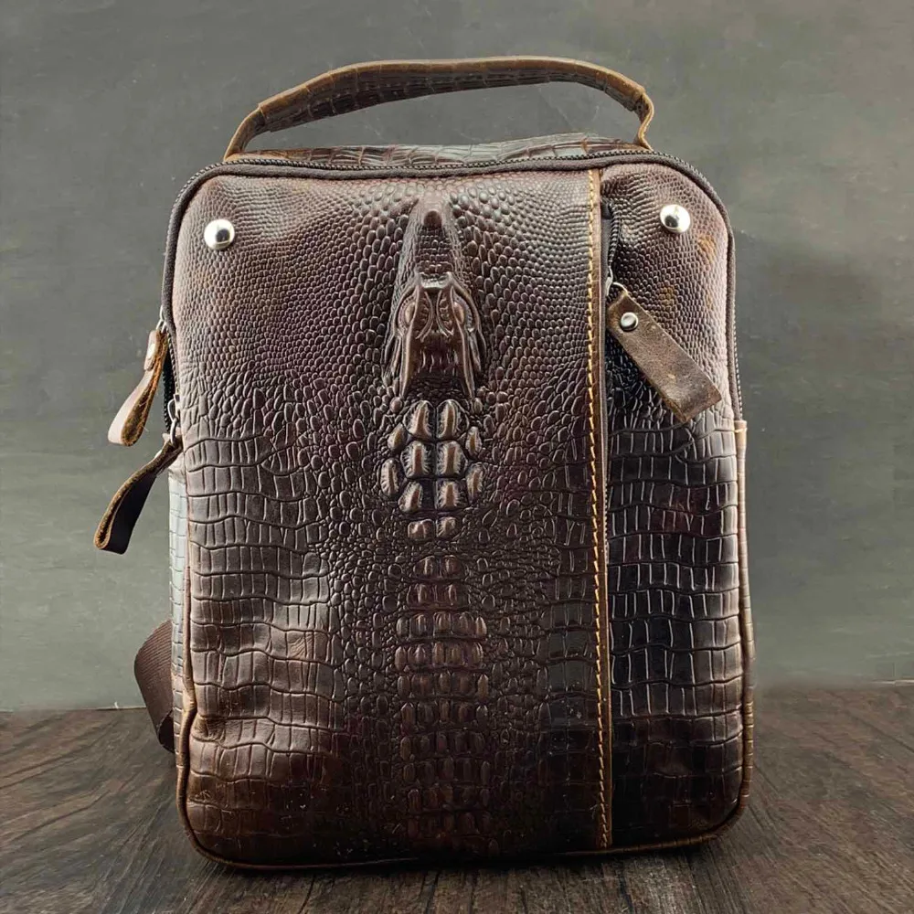Мужская сумка слинг из натуральной кожи H6andbag|Сумки-кроссбоди| |