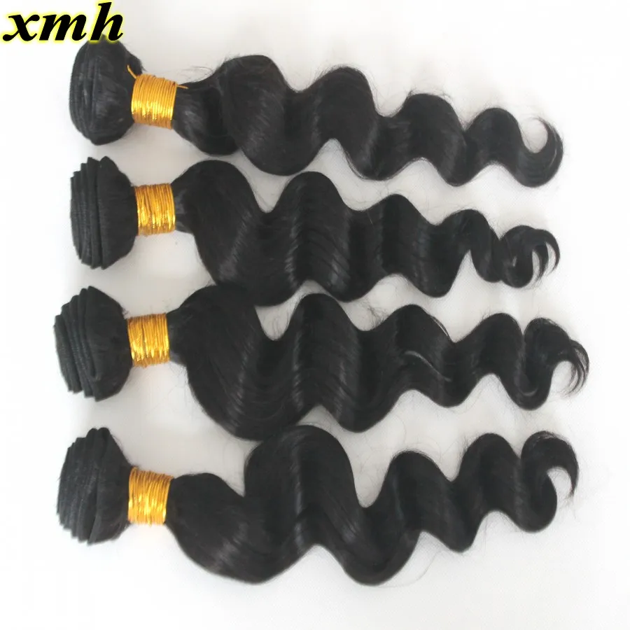 4 Bundles Brazilian Virgin Loose Wave Curly Hair Extension 100g/pc 9A Hotsale Human Weave Machine Double Weft Free Shipping |