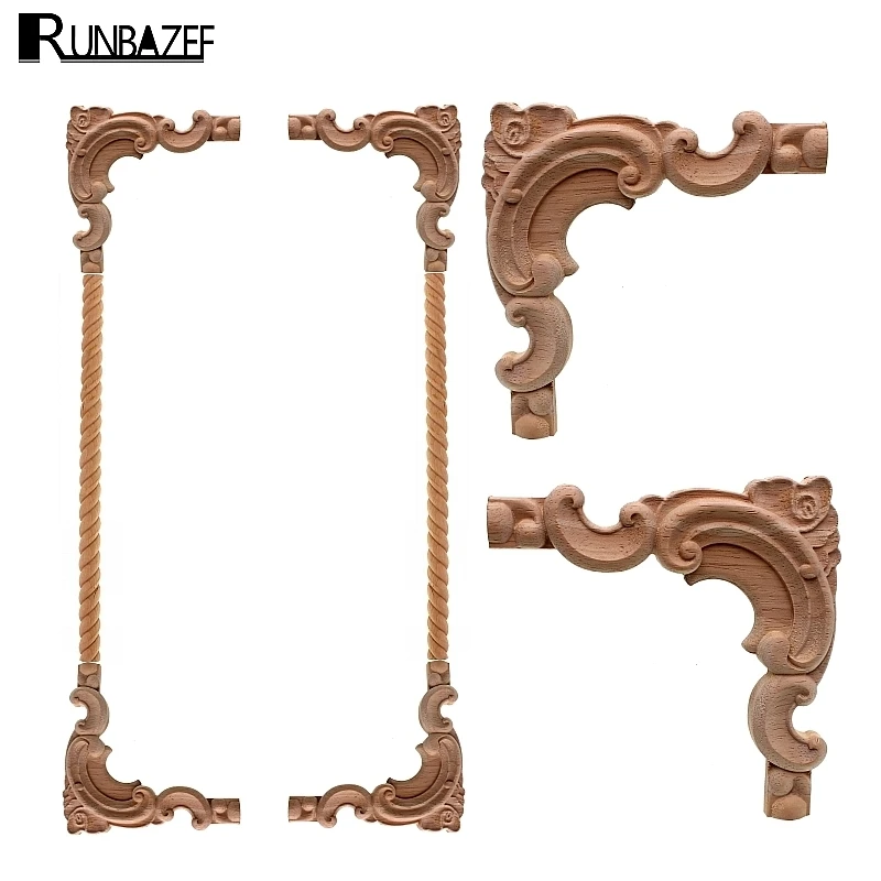 Угловая деревянная настенная декоративная аппликация RUNBAZEF|craft wood furniture|craft