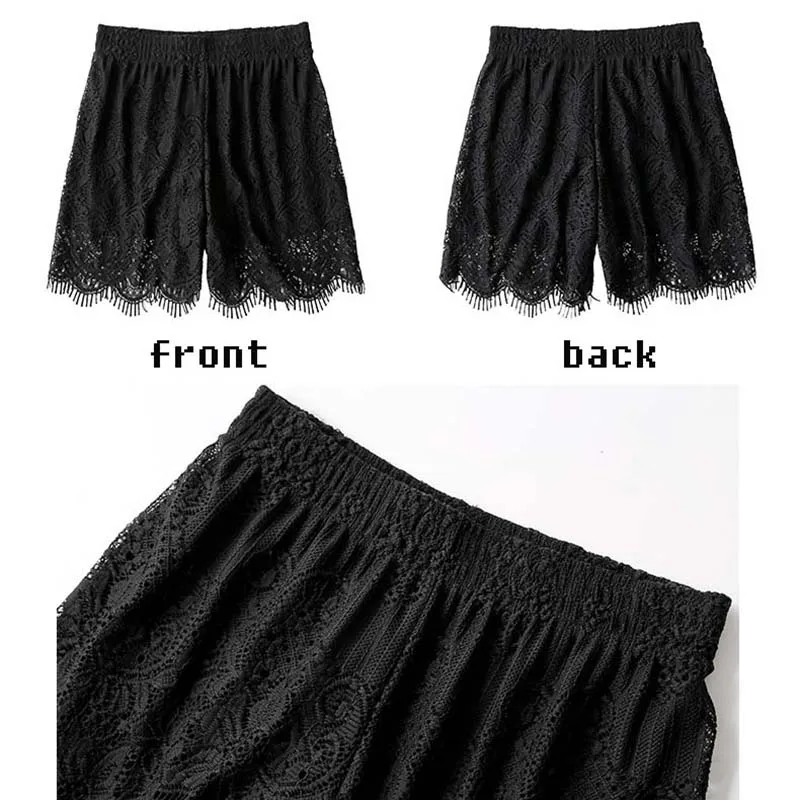 New Eyelash Lace Women Short Pants Underpants Safety Summer Sexy Underwear Shorts Boxer Brief Nylon Shorty | Женская одежда