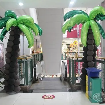 36 дюймовые шары из фольги в виде листьев кокосового дерева на день рождения