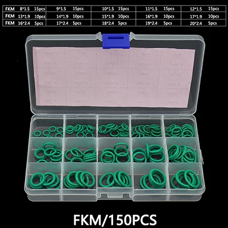 green fluoro x1 PCP Пейнтбольная прочная розетка уплотнительное кольцо силиконовый NBR VMQ FKM Красный Черный Белый Зеленый прокладка замена БЫСТРОРАЗЪЕМНАЯ муфта фитинги - Цвет: green fluoro x1