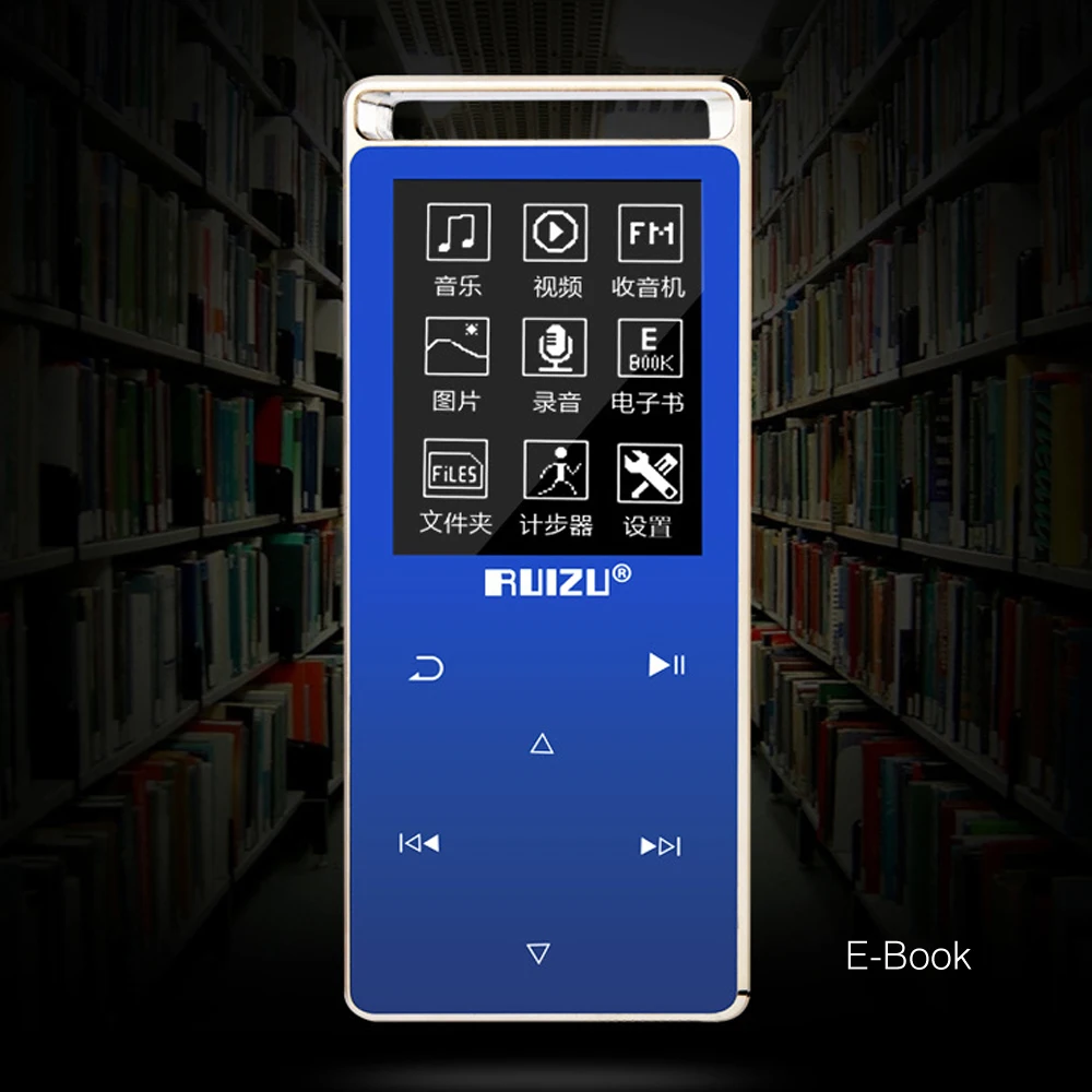 ruyazu D01 MP4 Bluetooth плеер 8 Гб Сенсорный экран 1,8 дюймов Поддержка диктофона FM Электронная книга Видео ПЕДО метр музыкальный плеер