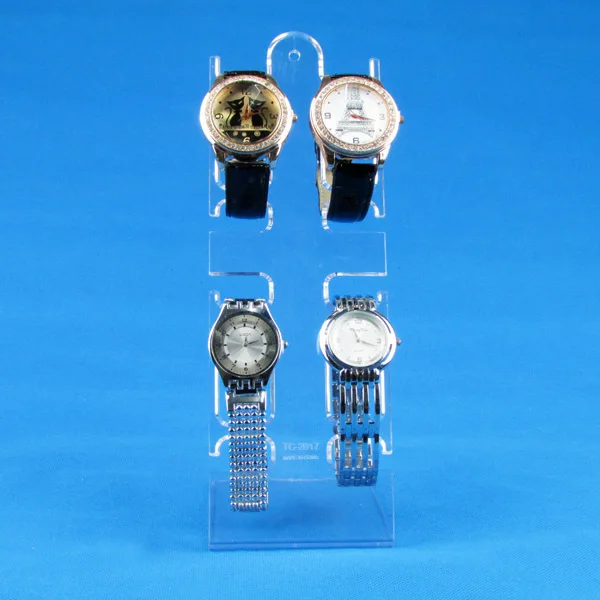 TONVIC Оптовая 5 пластиковых часов стенд держатель для 4 шт AF 17 3|display stand holder|watch display