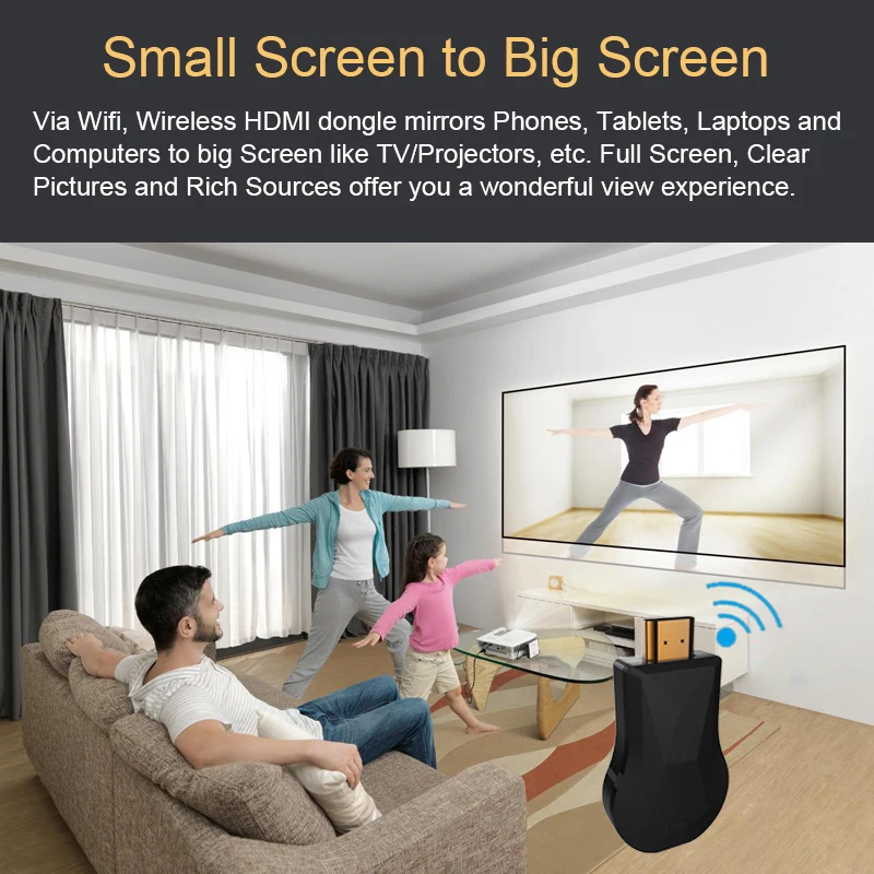 HD HDMI Wi-Fi дисплей ключ YouTube Netflix AirPlay Miracast ТВ-Палка для Chromecast 2 3 хром Crome Cast Cromecast 2