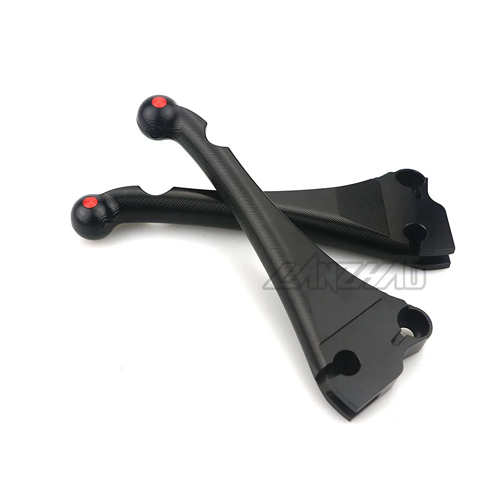 Black Red CNC Алюминий мотоциклетные передние дисковые задние барабанные тормозные сцепные рычаги для VESPA S150 LX150 LXV150 PRIMAVERA SPRINT 150 - Цвет: Black Red