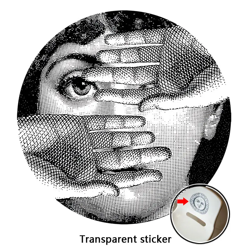 NO.1-28 дизайнер Fornasetti обои такие же, как прозрачные наклейки для украшения гостиной 1 шт - Цвет: 5