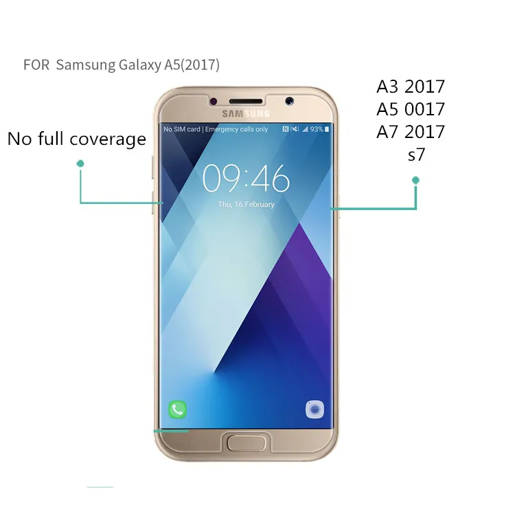 Антишпионское закаленное стекло для Samsung Galaxy s7 s8 Plus A3 A5 A7 2017 A520 защиты экрана от