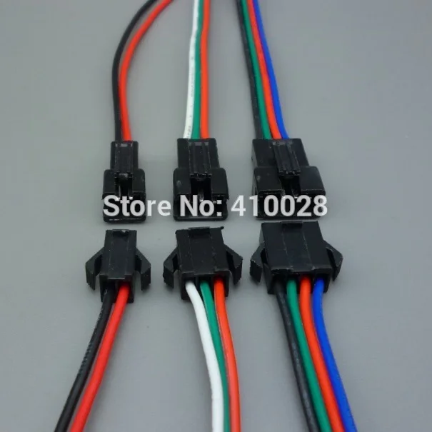 Shhworld 30 пар 2 3 4 pin jst Коннектор 2x10 см 2pin мужской/женский SM провод кабель pigtail для