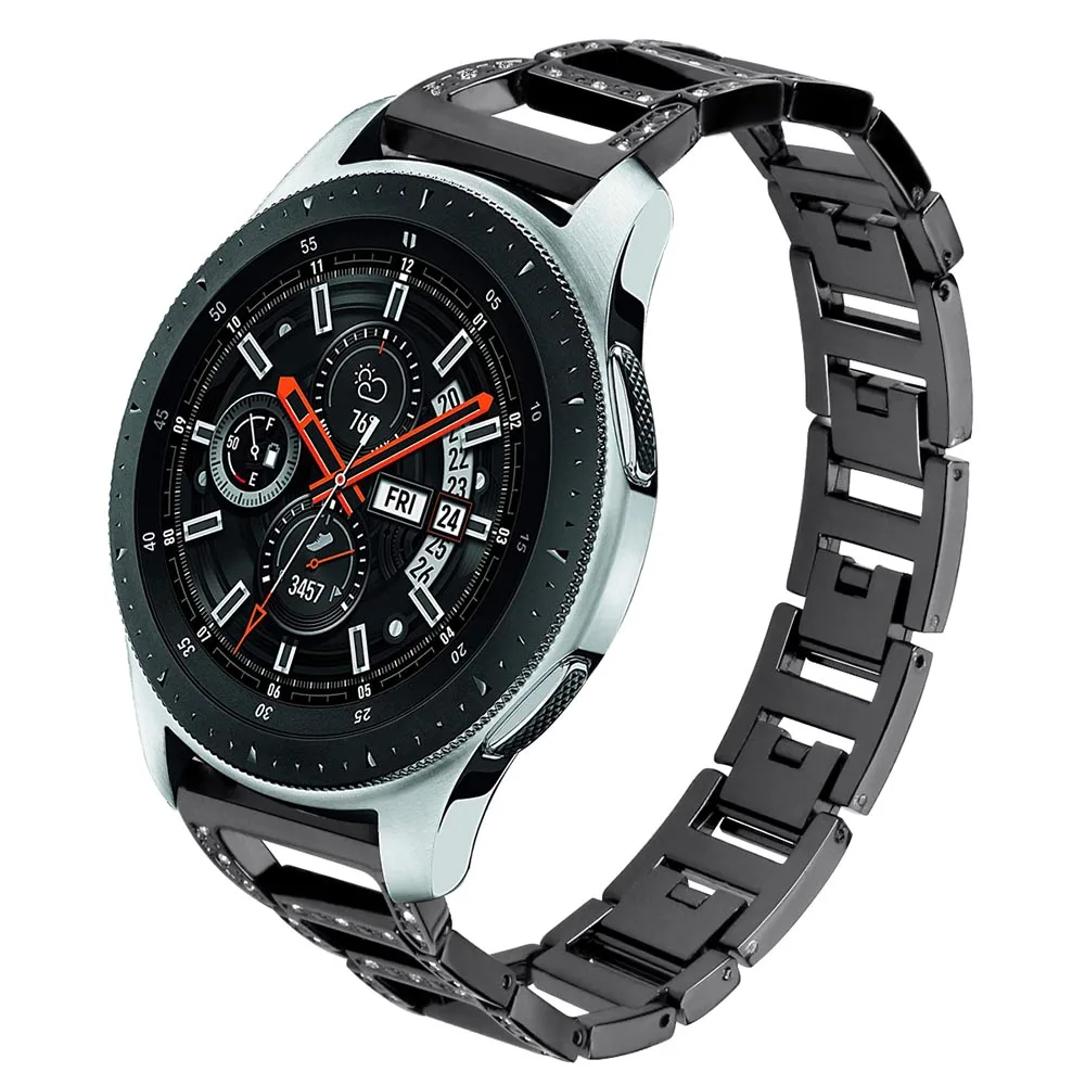 Коробка для Samsung Galaxy Watch 46 мм ремешок 22 нержавеющая сталь горный хрусталь часов из