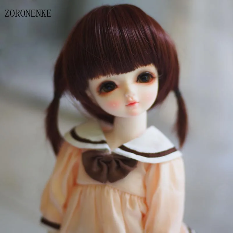 ZORONENKE 2018 Новое поступление 1/3 1/4 1/6 Bjd SD кукла парик милый провод волосы куклы