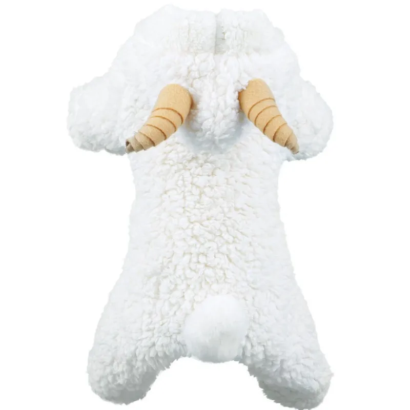 sheep Комбинезон для собак из толстого плюша, костюм для собак с оленем, оленем, щенком, бульдогом, Мопсом, зимние вечерние комбинезоны для домашних животных - Цвет: sheep