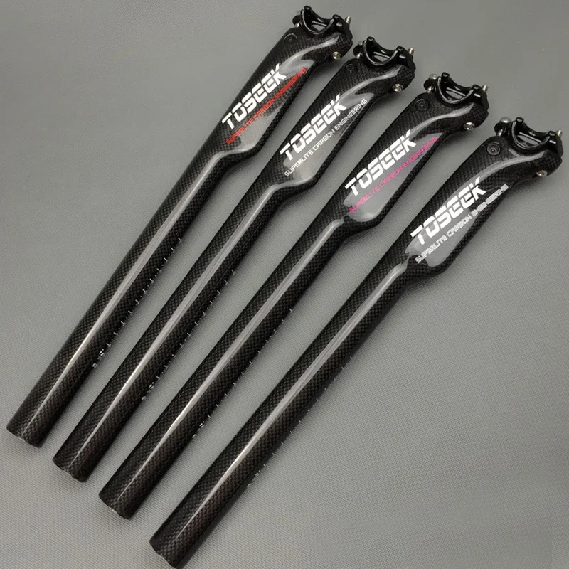 TOSEEK карбоновый Подседельный штырь для велосипеда MTB дорожный велосипед