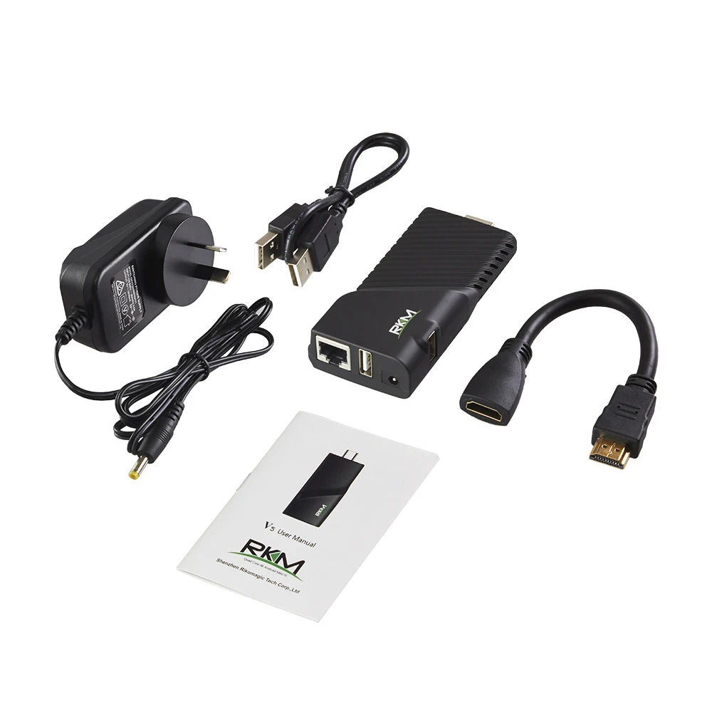 Оригинальный RKM V5 Android TV Box Rockchip RK3288 четырехъядерный Мини ПК 2G RAM 16G 4K H.265 цифровой