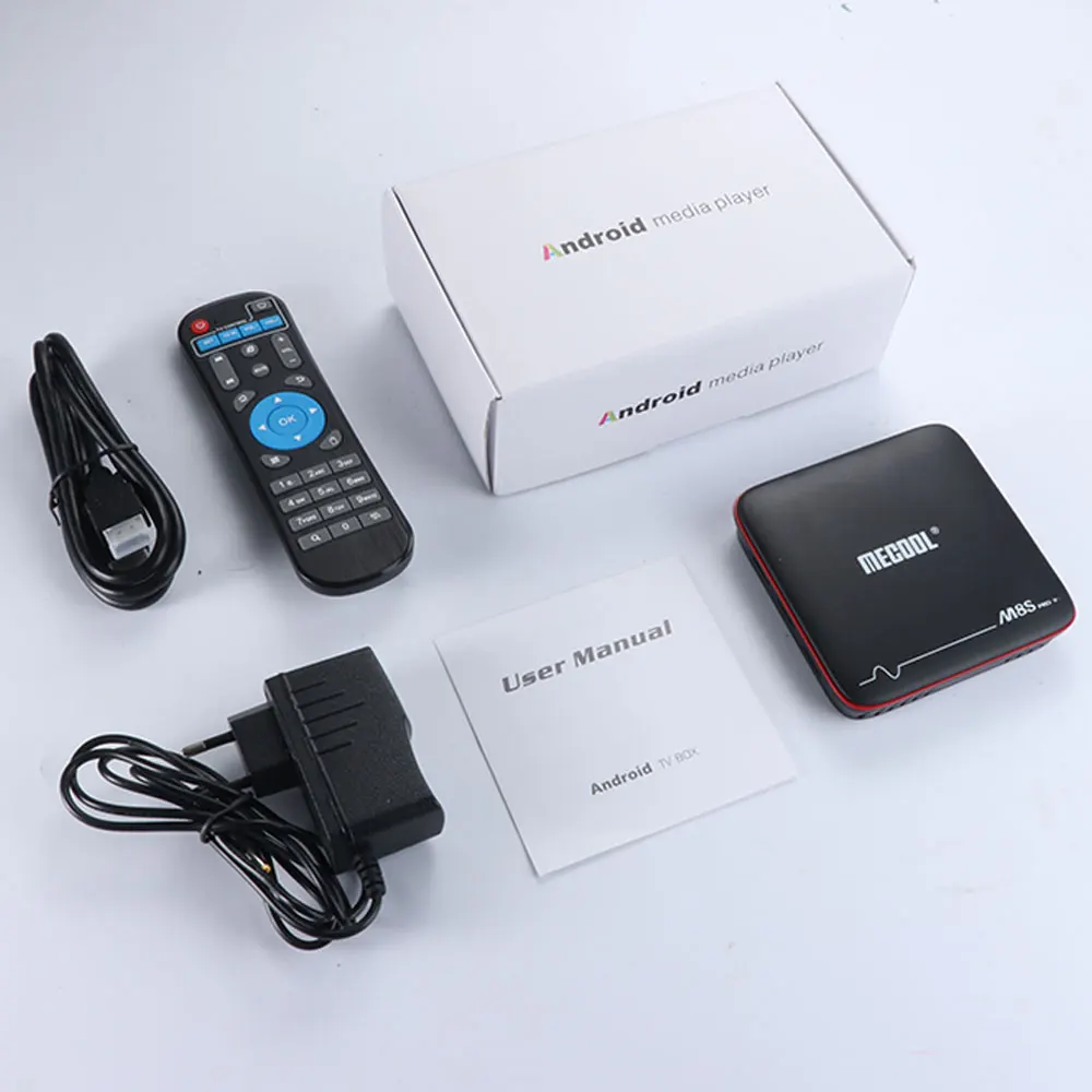 MECOOL M8S PRO W Android 7 1 ТВ Box Amlogic S905W Смарт Декодер каналов кабельного телевидения 2 Гб