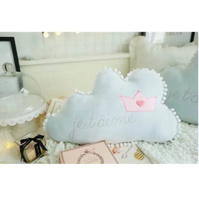 INS/Новинка 2017 года французский романтик форма облаков декоративная подушка для