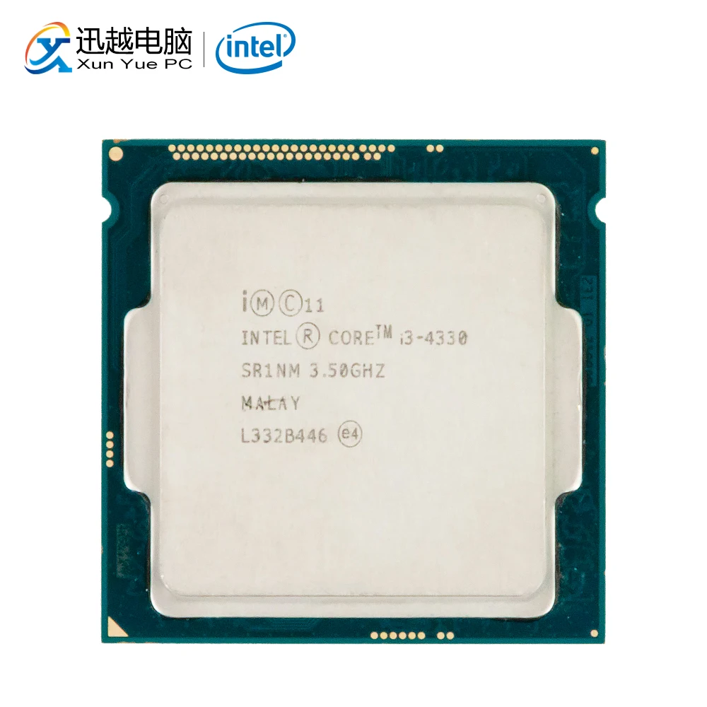 Intel Core i3-4330 Настольный Процессор i3 4330 двухъядерный 3,5 ГГц 4 МБ L3 кэш LGA 1150 сервер используется процессор