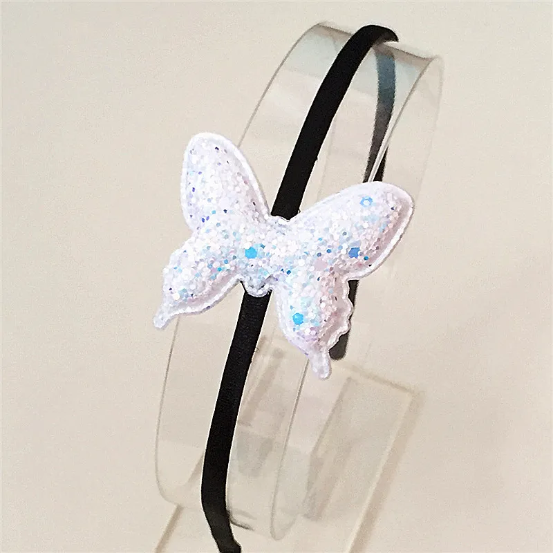 1pcs Hair hoop Детская Горячая Распродажа, повязка для волос с бабочками, блестящая заколка для волос, блестящие стразы, повязка для волос, красивый обруч для волос, аксессуары для волос - Цвет: 1pcs Hair hoop