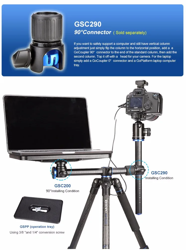 Benro GC268T монопод из углеродного волокна, штатив для движущаяся камера, съемка линз, съемка мультикамеры, слайдер, пленка, DHL