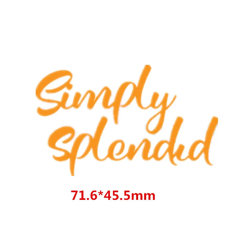 simply splendid "Jingle bells" "просто splendid" слова металла резка умирает для Сделай Сам ремесла карты украшение для альбома тиснение трафареты - Цвет: simply splendid