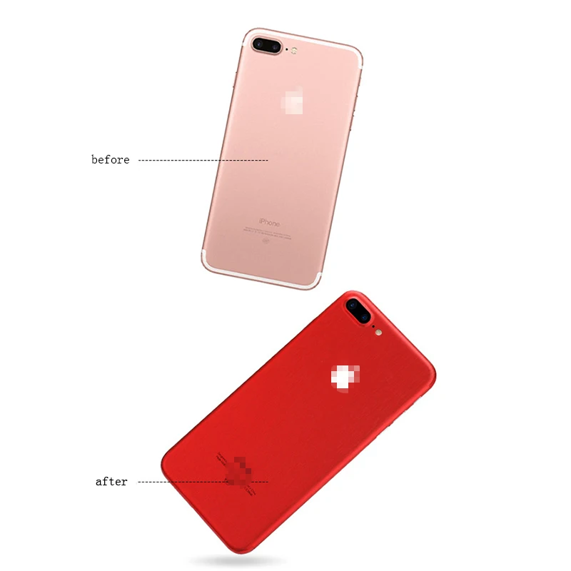 500 шт./лот оптовая продажа наклеек на заднюю панель iPhone 5 7 7Plus 6 6SP тонкая защитная