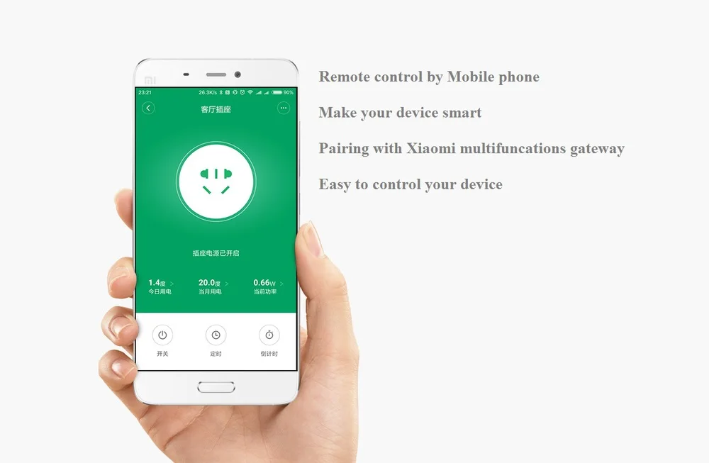 Умная розетка Xiaomi Mijia Zigbee беспроводное зарядное устройство с таймером и