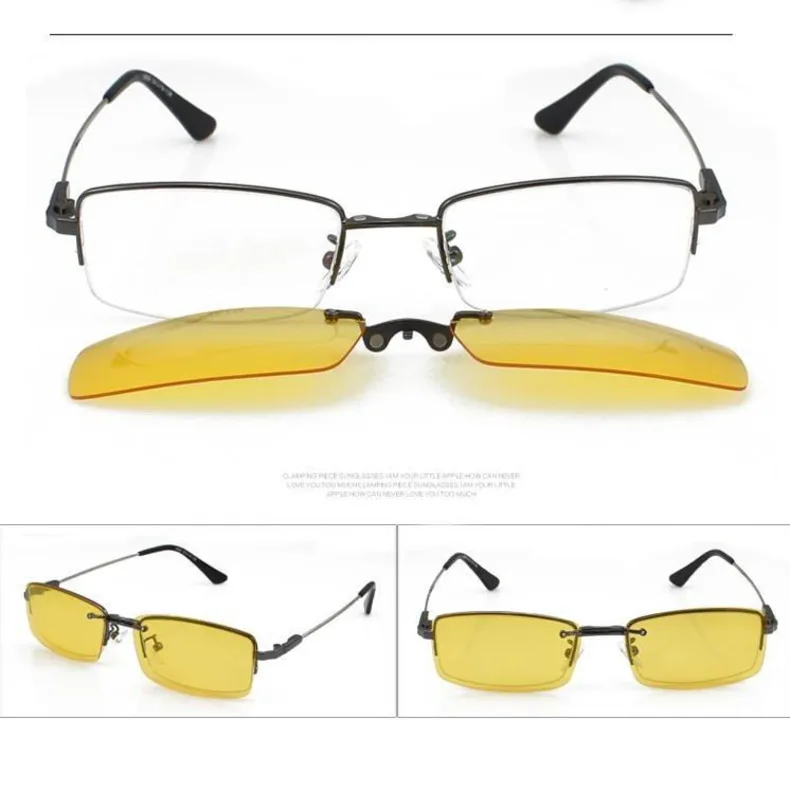 Мужские Полуободковые очки 3 в 1 оправа для очков мужчин по рецепту с дневными и