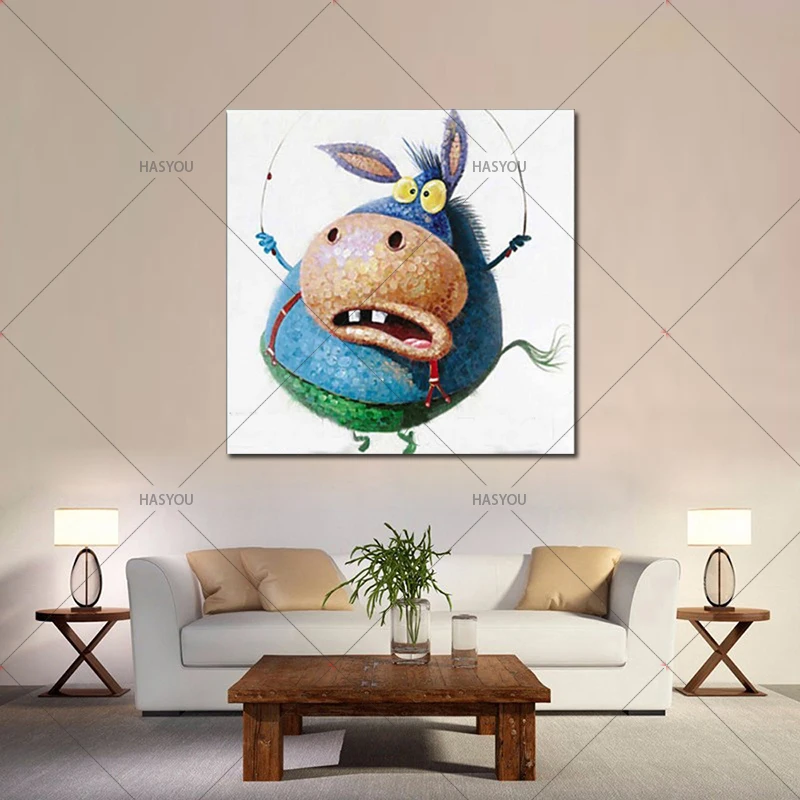 Новое поступление забавное животное со скакалкой скакалка Ослик картина маслом